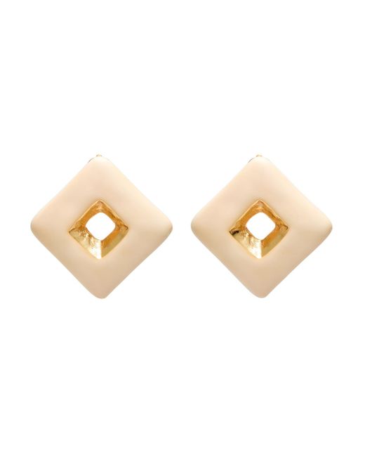 Marni White Ohrring