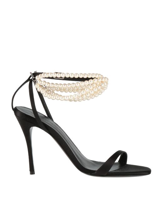 Magda Butrym Black Sandals Silk