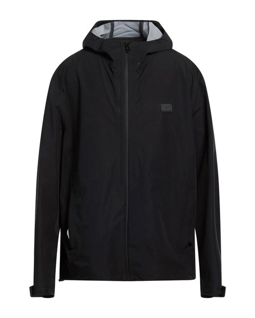 Dolce & Gabbana Black Jacket Polyester, Cotton for men