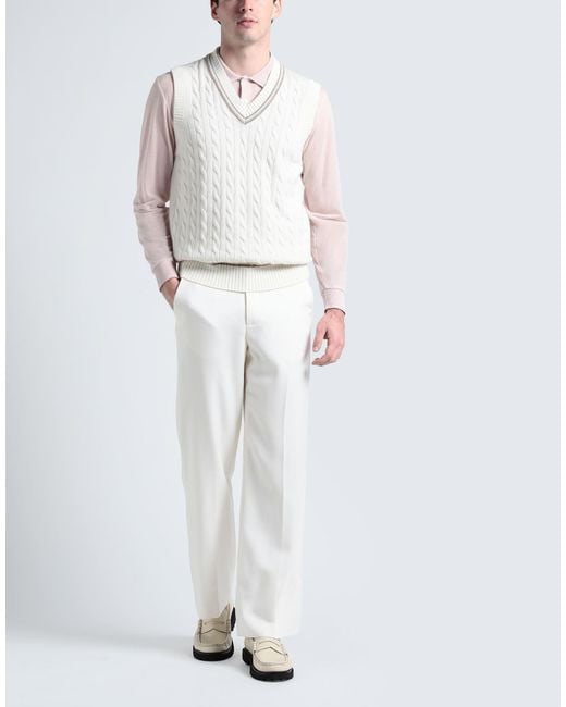 Brunello Cucinelli White Jumper for men