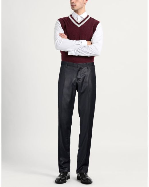 Gazzarrini Blue Midnight Pants Polyester, Wool, Elastane for men