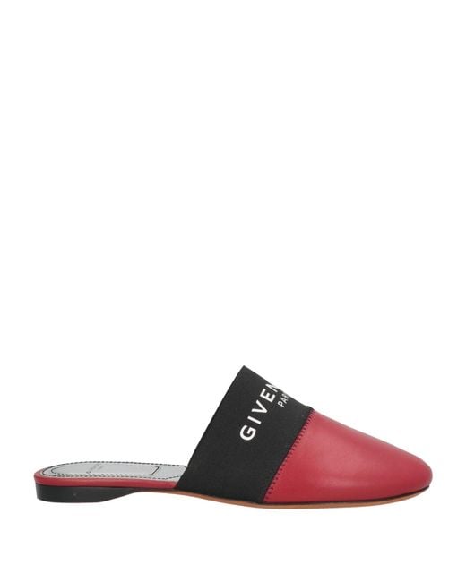 Givenchy Red Mules & Clogs
