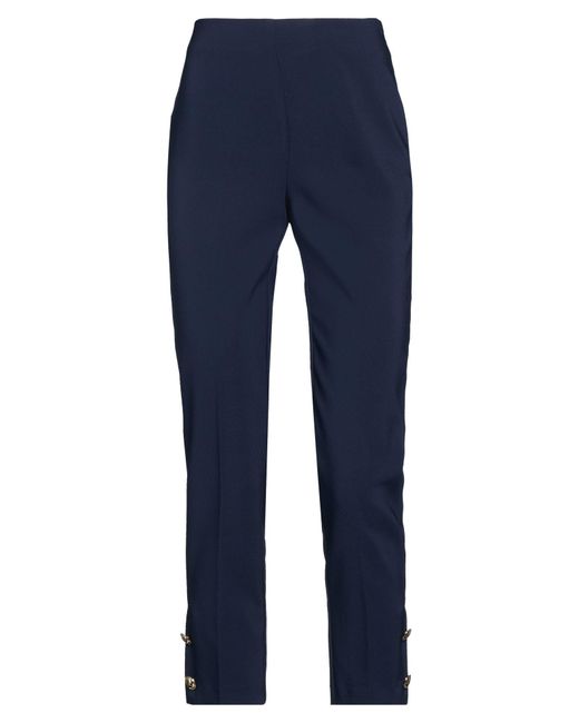 Rinascimento Blue Pants Polyester, Elastane