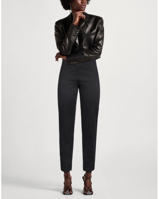 D.exterior Blue Pants Cotton, Elastane