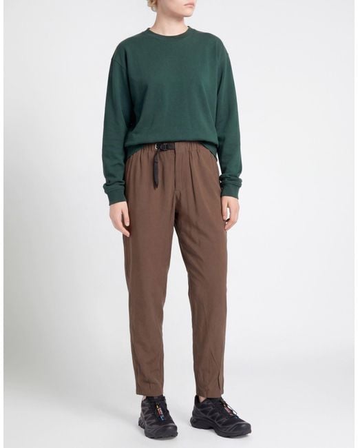 White Sand Brown Pants Viscose, Polyester