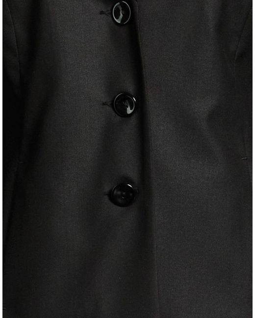 Armani Jeans Black Blazer Polyester, Viscose, Elastane