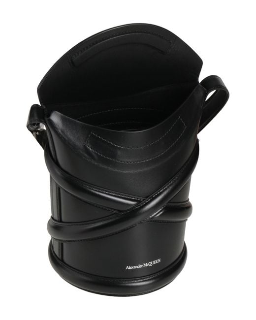 McQueen Black Cross-Body Bags