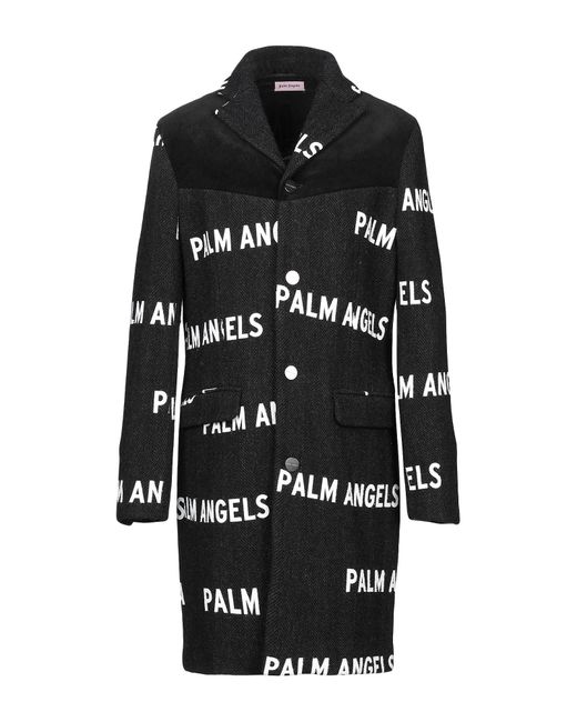 Palm Angels Gray Coat for men