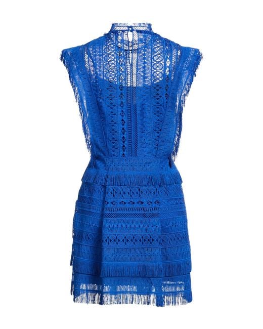 Alberta Ferretti Blue Mini Dress