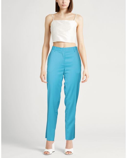 Brian Dales Blue Pants Wool