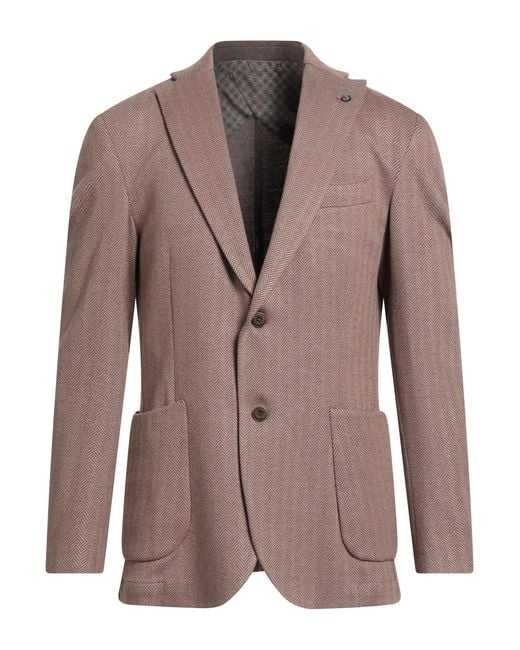 Barbati Brown Blazers for men