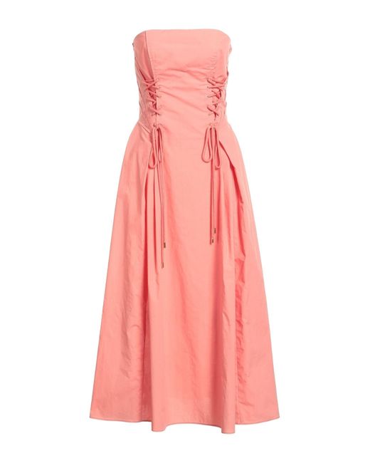 Alberta Ferretti Pink Midi Dress
