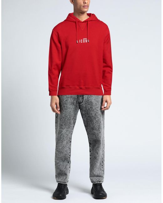DSquared² Red Sweatshirt for men