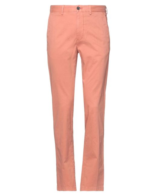 Tommy Hilfiger Cotton Pants in Salmon Pink (Pink) for Men | Lyst