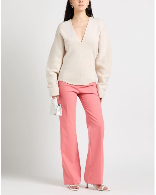 Philosophy Di Lorenzo Serafini Pink Pants Polyester, Wool, Elastane