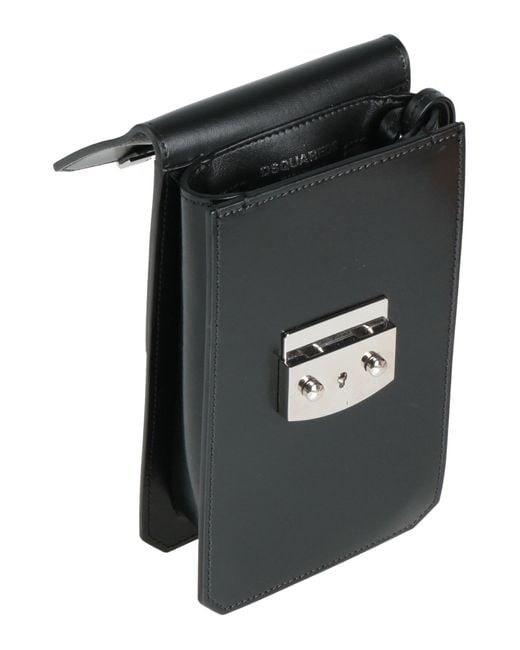 DSquared² Black Cross-Body Bag Calfskin for men