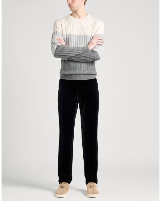 Lardini Black Pants Polyester, Elastane for men