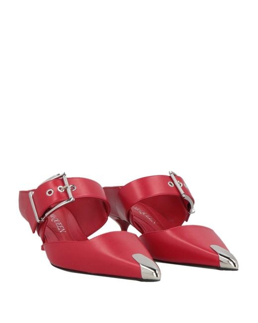 McQueen Red Mules & Clogs