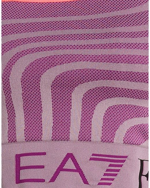 EA7 Pink Top Polyamide, Recycled Polyester, Elastane, Polypropylene