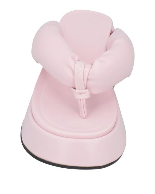 Ganni Pink Thong Sandal