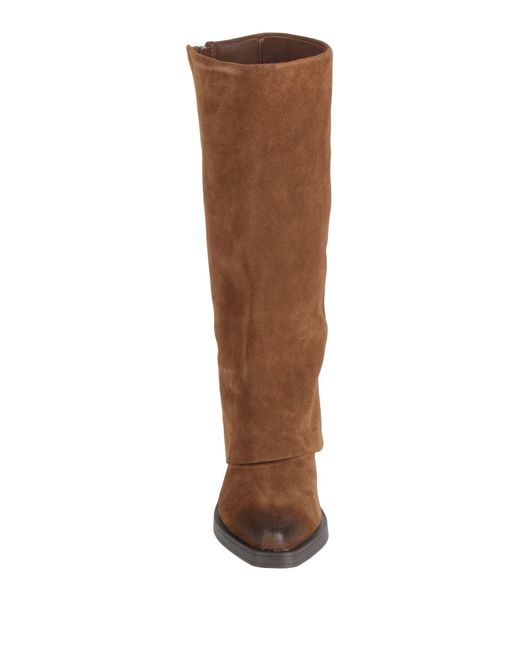 Ash Brown Boot Leather