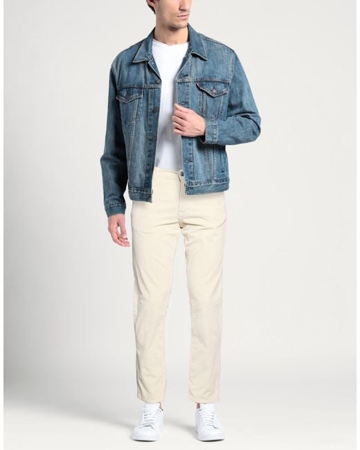 40weft Natural Cream Pants Cotton, Lyocell, Elastane for men