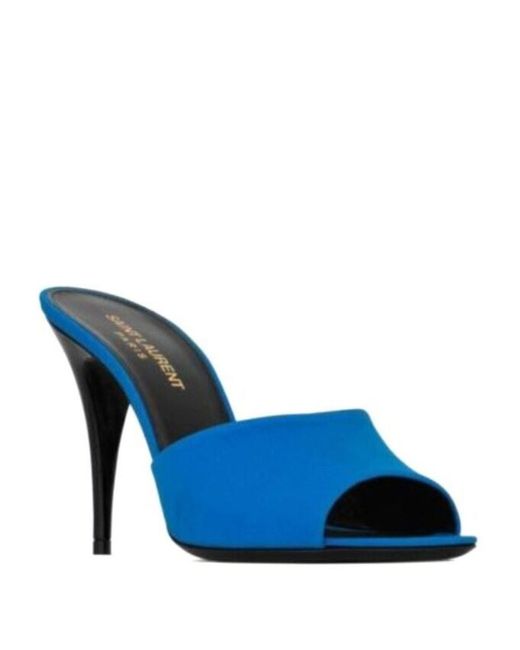 Sandales Saint Laurent en coloris Blue