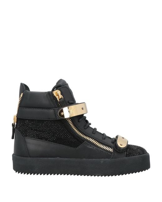 Giuseppe Zanotti Black Sneakers Leather