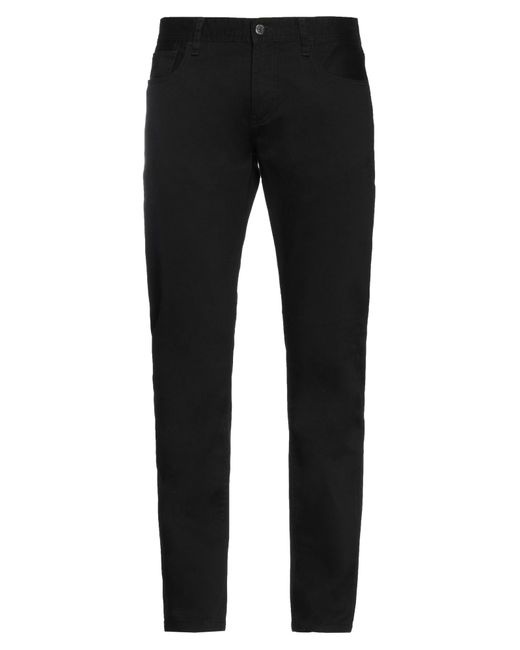 Armani Exchange Leather Trouser in Black for Men | Lyst
