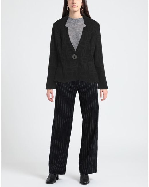 FRANK LYMAN Black Blazer Polyester, Nylon, Elastane