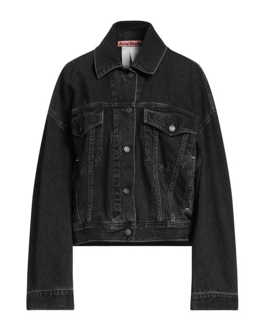 Acne Black Jeansjacke/-mantel