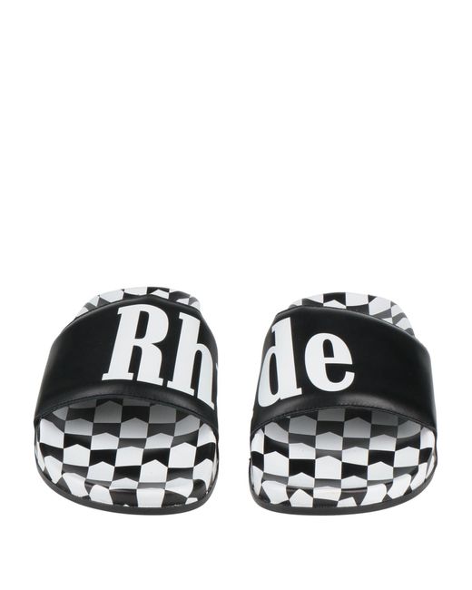 Rhude Black Sandals for men