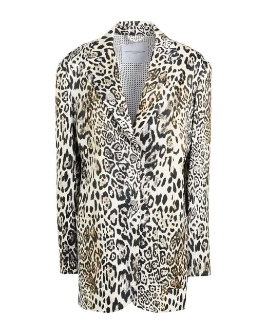 Ermanno Scervino White Blazer Viscose, Elastane