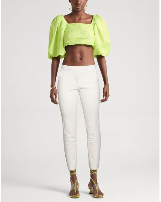 La Petite Robe Di Chiara Boni White Pants Polyamide, Elastane
