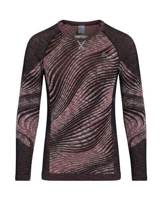 Odlo Brown Rust T-Shirt Recycled Polyester, Recycled Polyamide, Polyamide, Recycled Elastane, Elastane