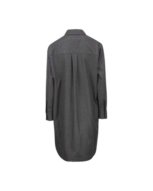 Robe courte Brunello Cucinelli en coloris Gray