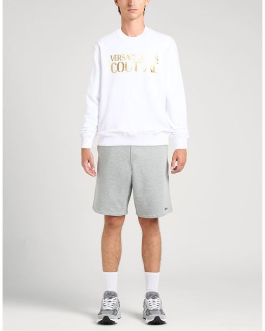 Versace Jeans Couture White Sweatshirt Cotton for men