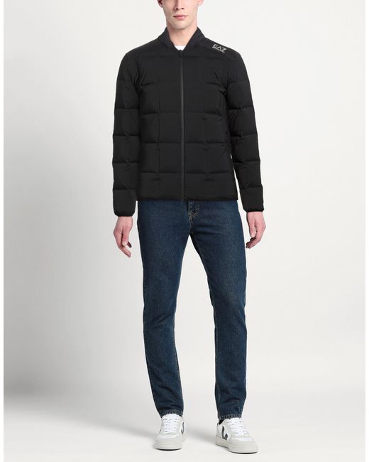EA7 Black Puffer for men