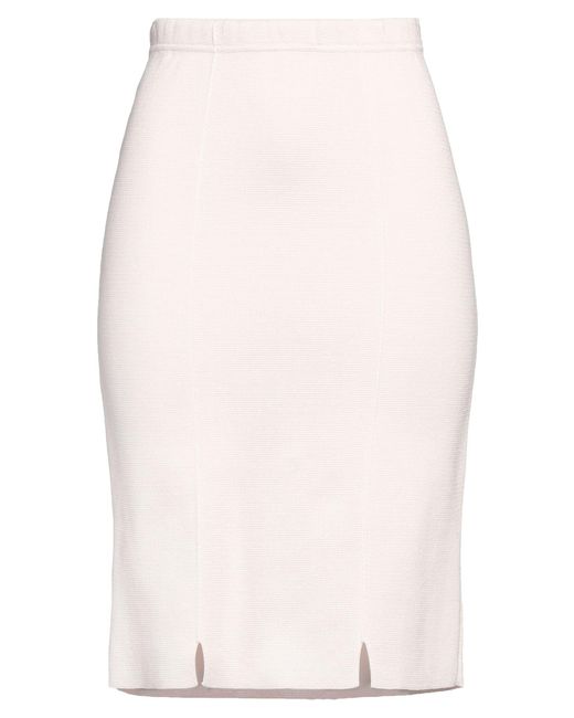NEERA 20.52 White Midi Skirt