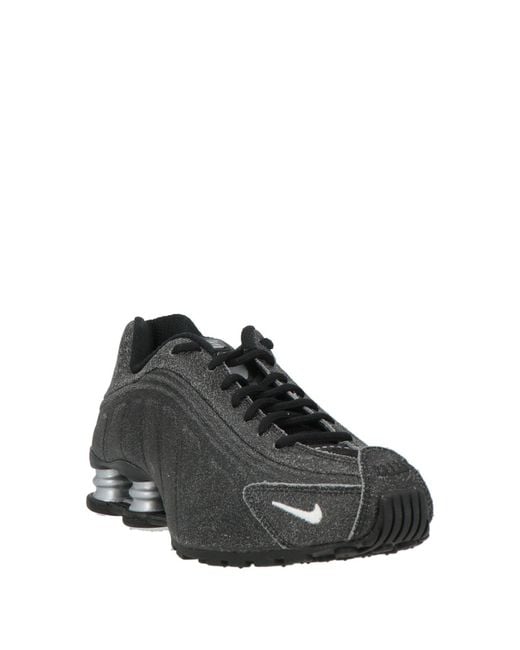 Nike Black Charcoal Sneakers Textile Fibers, Leather