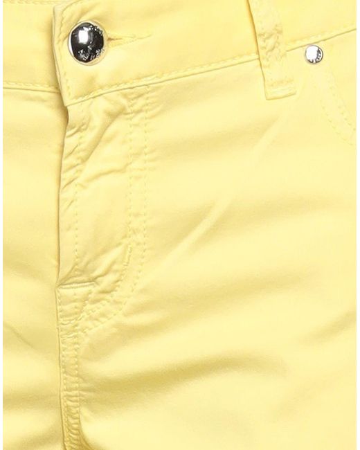 Jacob Coh?n Yellow Pants Cotton, Elastane