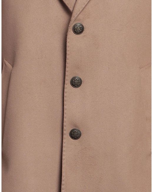 Bharnaba Brown Coat Polyester, Viscose, Elastane for men
