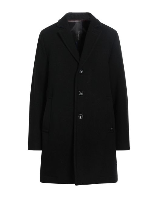 DISTRETTO 12 Black Coat for men