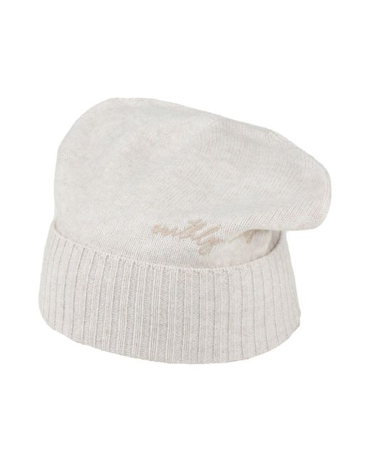 Brunello Cucinelli White Hat Cashmere