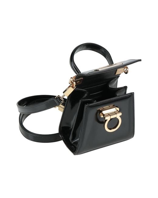 Ferragamo Black Handbag Leather