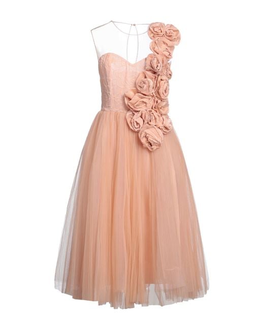 Elisabetta Franchi Pink Midi Dress