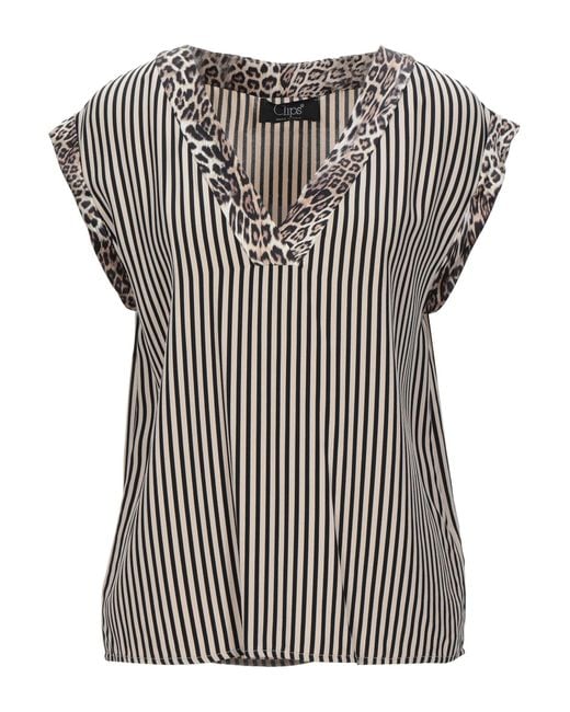 Clips Gray Top Viscose