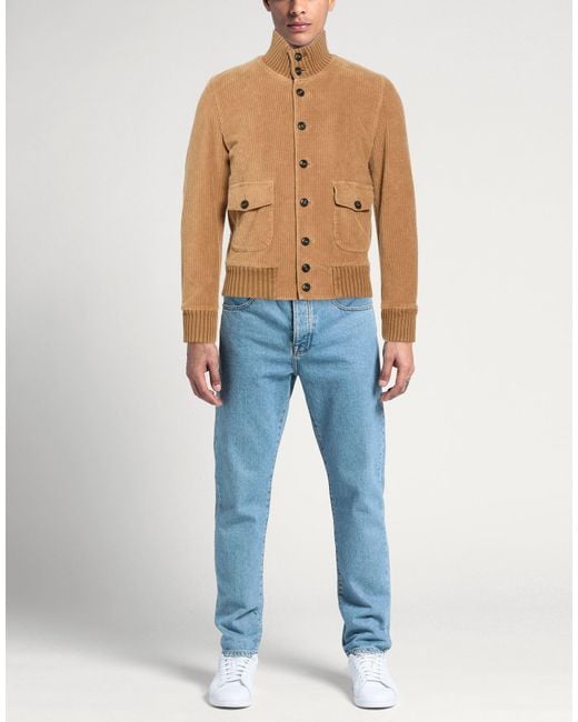 L.b.m. 1911 Brown Jacket Cotton, Elastane for men