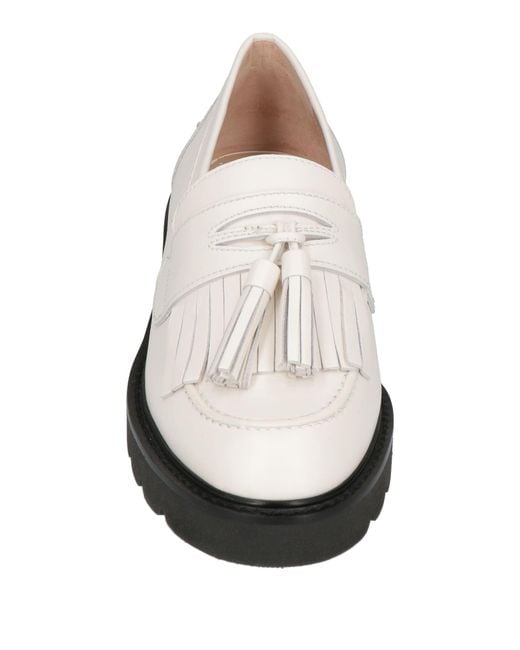 Stuart Weitzman White Loafers