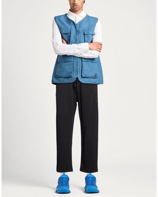 EA7 Blue Pants Cotton for men